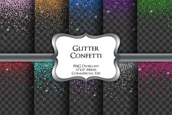 Download Glitter Confetti Overlays Transparent - Premium Resources