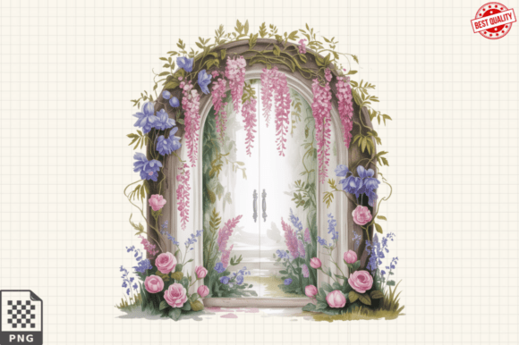 Download Spring Flower Garden Sublimation Clipart - Spring Collection