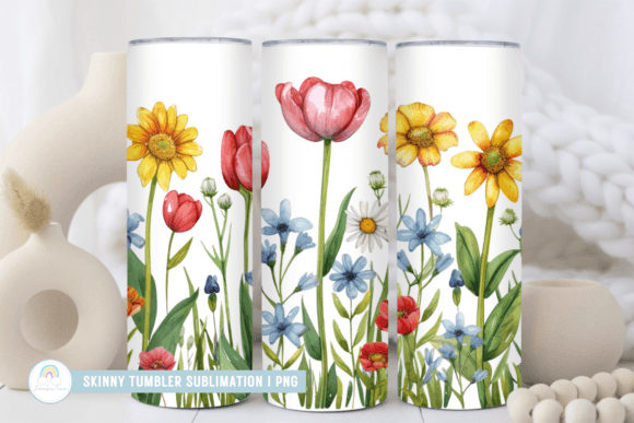 Download Spring Floral Sublimation Tumbler Wrap - Spring Collection