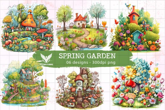 Download Spring Garden Sublimation Clipart - Spring Collection