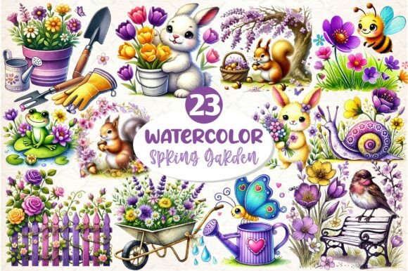 Download Spring Garden Sublimation Clipart - Spring Collection